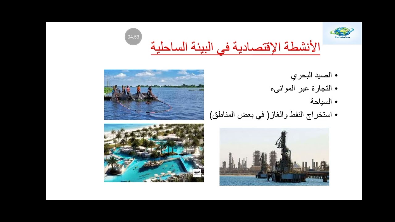 الدرس 2 صف السادس: البيئات الساحلية العربية.