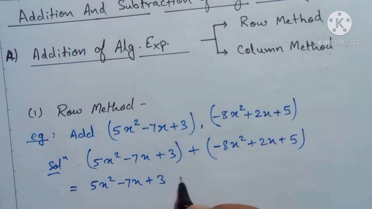 Writing basic expressions with variables Writing basic expressions with variables image