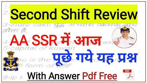 Navy AA SSR Second Shift Exam Full Review | Navy AA SSR Today Second Shift Full Analysis |