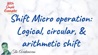 Celebrity [COA 60] Shift Micro operation: Logical, circular, and arithmetic shift Net Worth