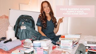 HUGE NURSING SCHOOL SUPPLY HAUL | Future Nurse Destiny