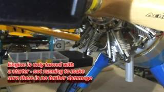 Cracked cylinder on a new Evolution 7 cylinder engine from Horizon Hobby