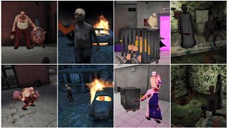 Normal vs 3rd Person View Game Overs | Ice Scream 6 vs Granny 2 vs Mr Meat 2 vs Granny 3