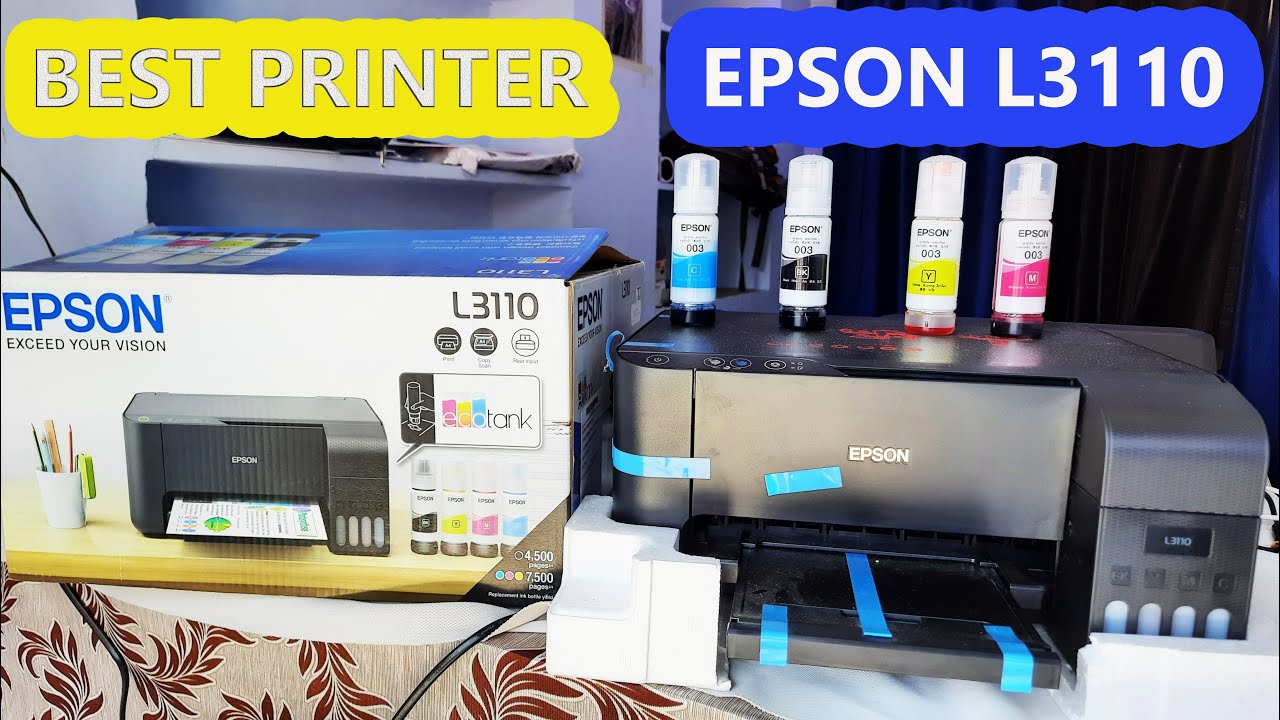 Best Printer Epson L3110 Colour Printer Unboxing And Review Best All
