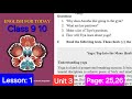 Class 9 10 english unit 3 Pastimes । Lesson 1 Have you any favourite pastimes। page 25 26