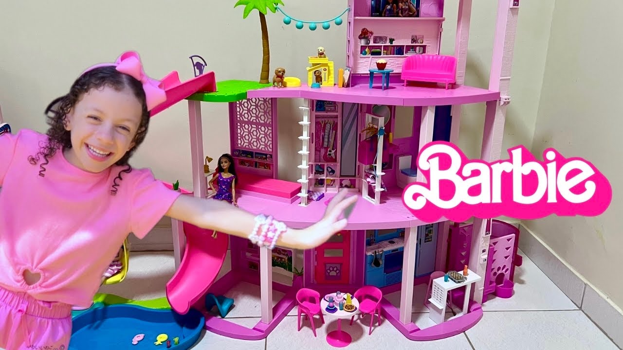 GANHEI UMA CASA GIGANTE DA BARBIE | Casa da Barbie | Brinquedos da Barbie