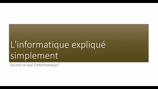 #phhvideos; Les Bases de l'informatique 010