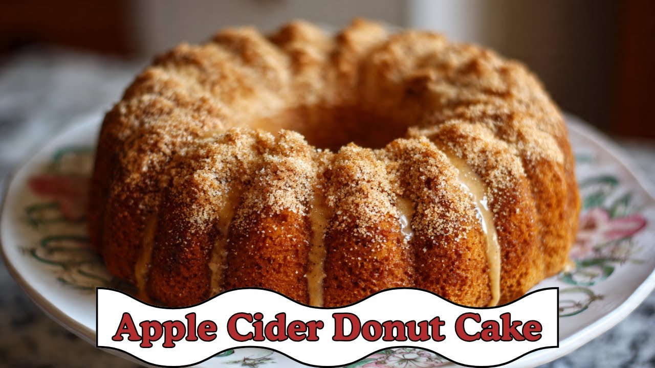 The BEST Apple Cider Donut Cake! 🍎🍂 (Fall Baking Series)