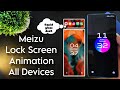 Meizu Liquid Glass,Lock Screen Animation Effect All Xiaomi,Vivo,Oppo,Redmi,Samsung Devices | #meizu