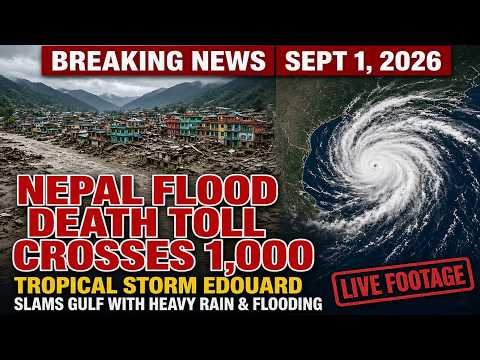 Nepal flood death toll crosses 1,000 - Tropical Storm Edouard slams Gulf with heavy rain & flooding