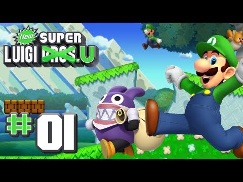 New Super Luigi U - World 1 - Acorn Plains 100% (2 Players)