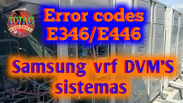 Error codes E446/E346 how to solve Samsung vrf DVM