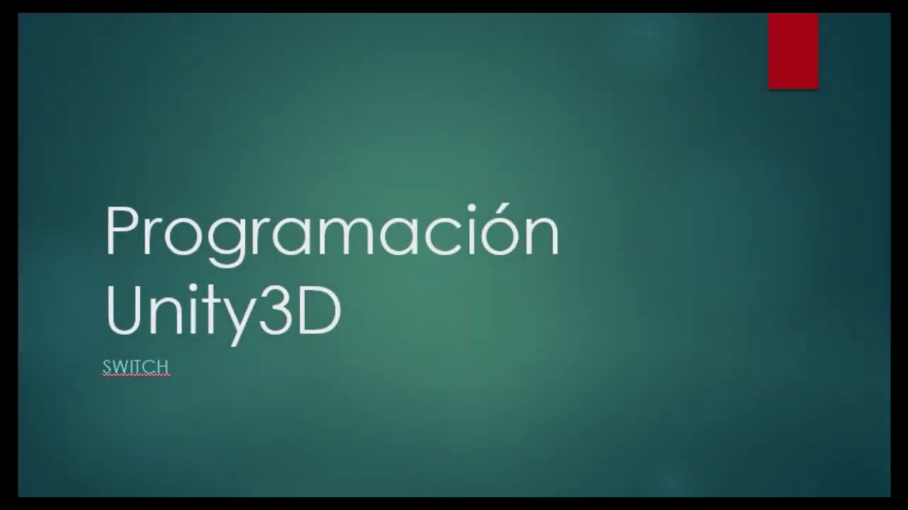 6 Curso Programaci n Unity Switch YouTube