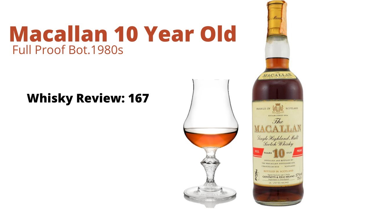 Macallan 10 Year Old/ Full Proof Bot.1980's