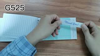 A neat, well-organized guest check is highly reliable and ideal for restaurant staff.