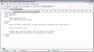 jQuery Tutorial   102   AJAX Send Data