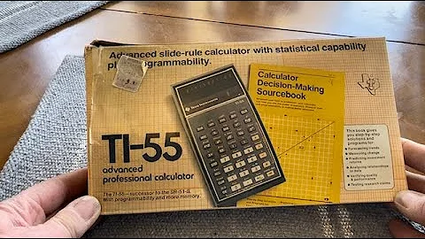 1977 Texas Instruments TI-55 Calculator - With Original Box And Documentation