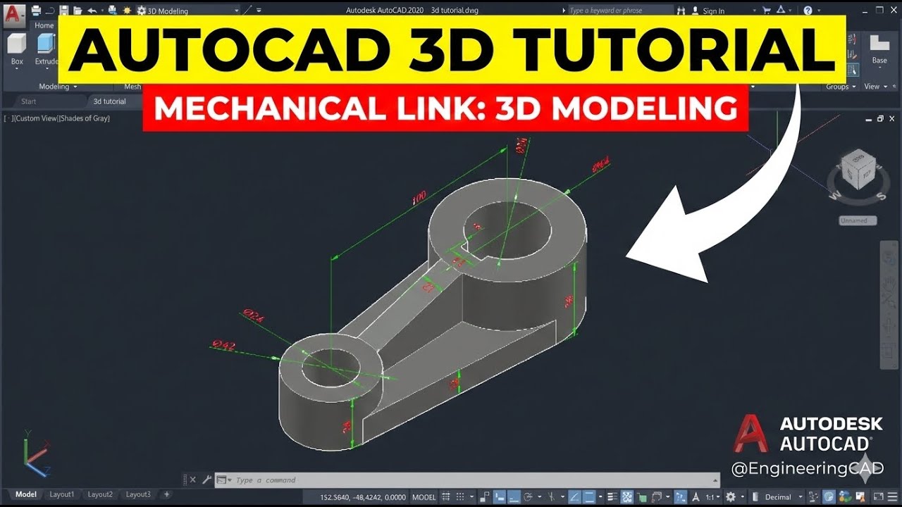 Autocad 3D Drawing For Beginners (myanmar ) 