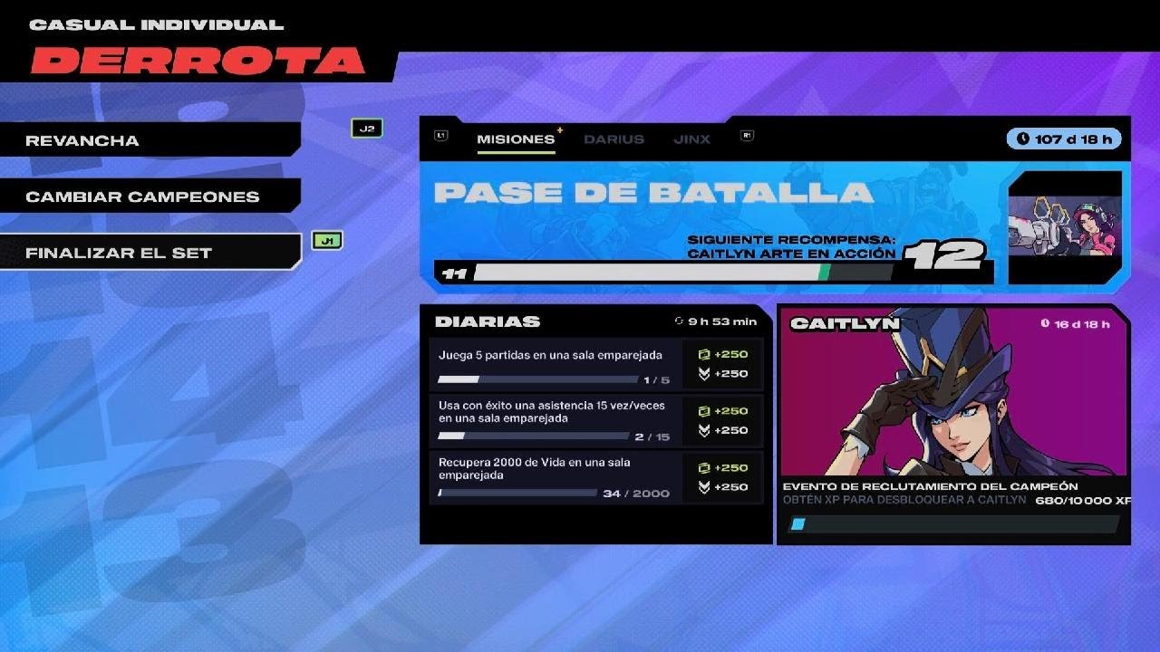 2XKO partida que dejó de jugar y va morir pronto 