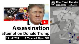 Donald J Trump Livestream (6:03 pm - 6:20 pm EDT) | Trump Assassination Attempt (Jul 13) | Real Time