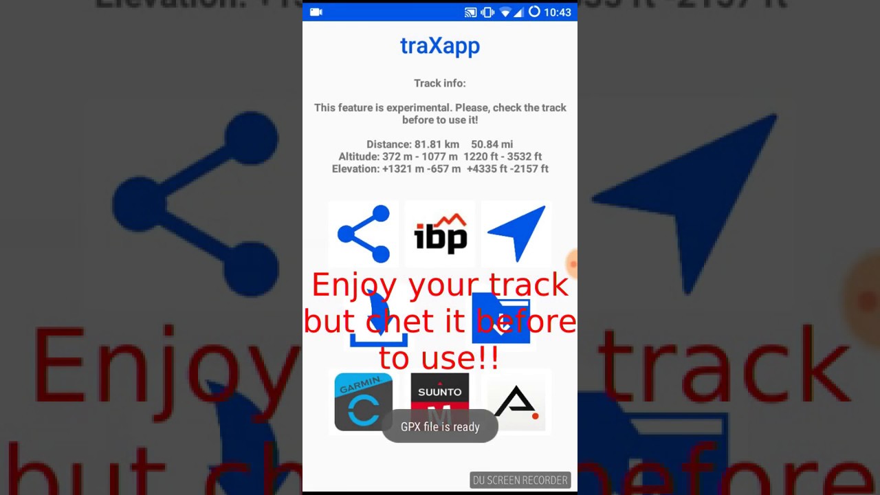Create GPX files from Google Maps directions using Internet browser - traXapp (IV)