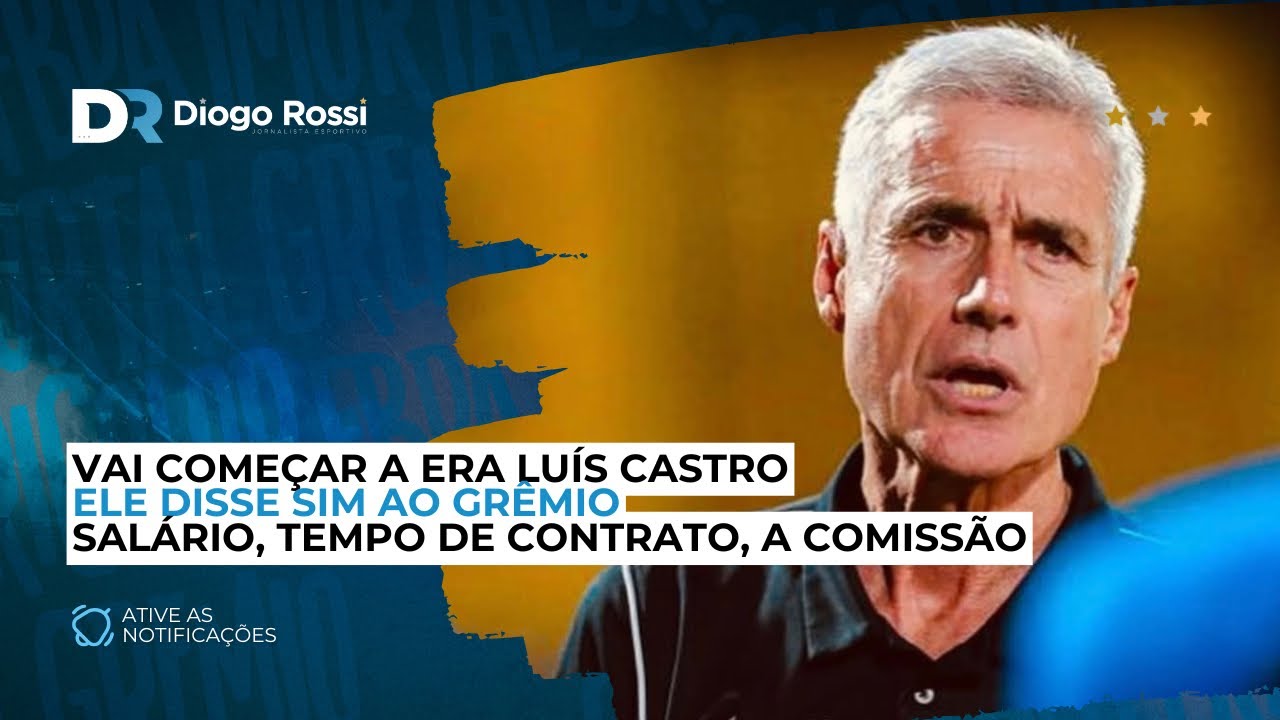 LUÍS CASTRO DIZ SIM AO GRÊMIO! | ANÚNCIO SE APROXIMA | CONTRATO, COMISSÃO E UMA ANÁLISE DO BOTAFOGO