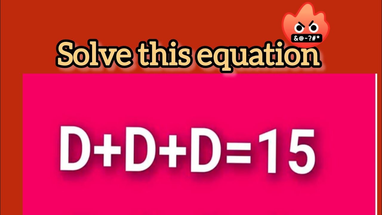 Solve this equation live 💗😊 #brainpuzzle 🧠🤔 #livemath #mental #maths # ...