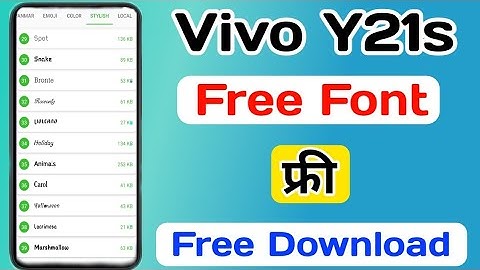 Vivo Y21s Change Font Style || How To Download Free Font In Vivo Y21s