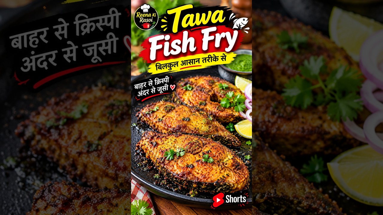 🔥 तवा फिश फ्राई रेसिपी 😍 | Tawa Fish Fry | Spicy Fish Fry | बिना डीप फ्राई | @ReenakiRasoi-RR