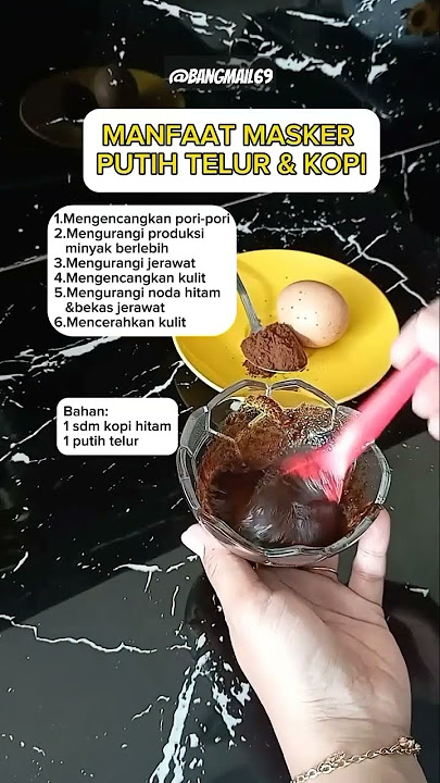 TIPS WAJAH GLOWING ⁉️ manfaat masker putih telur dan kopi #shorts #tips #manfaat  #music