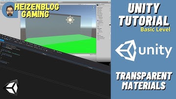 Unity Tutorial 3D - How to Create Transparent Materials