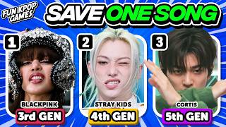 ⭐️ SAVE ONE KPOP SONG 3rd Gen vs 4th Gen vs 5th Gen | KPOP QUIZ - FUN KPOP GAMES 2026