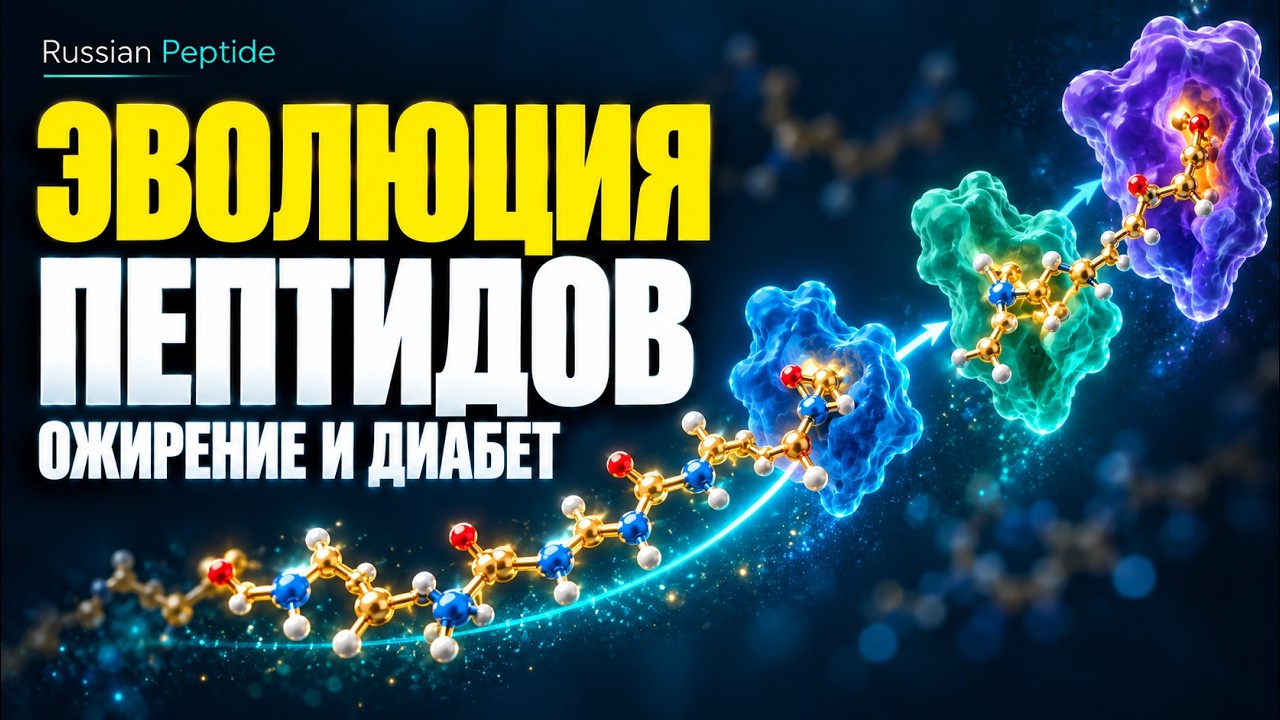 Эволюция пептидов против ожирения и диабета второго типа