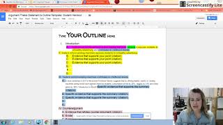 Construct 3 Adding Evidence to Outline