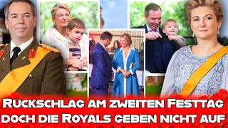 Rückschlag am zweiten Festtag - Großherzog Guillaume \u0026 Großherzogin Stéphanie geben nicht auf