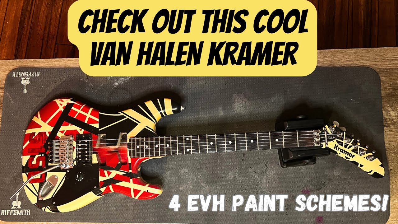 Van Halen Kramer 4 Paint Scheme Custom Build YouTube