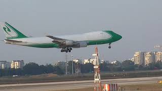 Boeing 747, OO-ACF freighter arrives from Oslo (OSL) and lands at Ben Gurion Intl. (TLV)