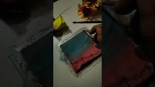 #how to draw evening sky with poster colour 🎨#how to draw a nature art #my art #shorts