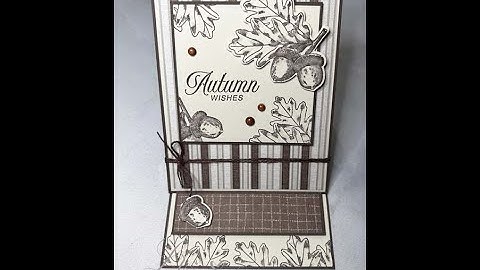 Autumn Toile Vertical Easel Fun Fold