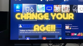 PS4: How To Change Your Age (2023!)