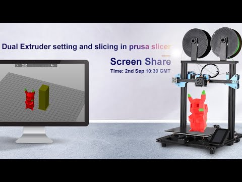 Dual extrusion setting and slicing in Prusa Slicer - YouTube