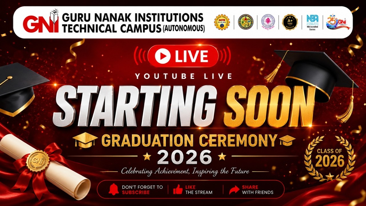 🎉 Guru Nanak Institutions Graduation Ceremony 2026 | LIVE | Celebrating Excellence