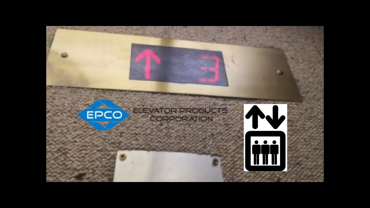 Creepy EPCO elevator at Pasadena Public Library in Pasadena, CA