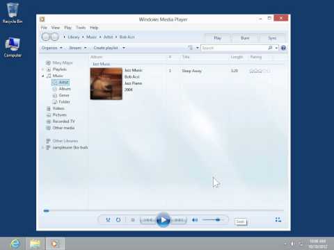 Windows 8.0 Professional - Find Album Information in the Windows Media Player Library