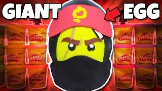 GIANT KAI PLAY DOH SURPRISE EGG LEGO NINJAGO MOVIE Num Noms Mashems PJ Masks | Trusty Toy Channel
