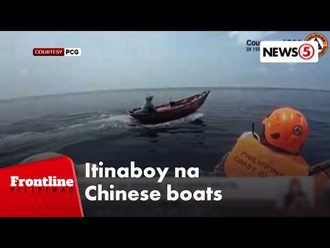 Barko at 24 na bangka ng Chinese militia, itinaboy ng PCG sa Kota Island | Frontline Pilipinas
