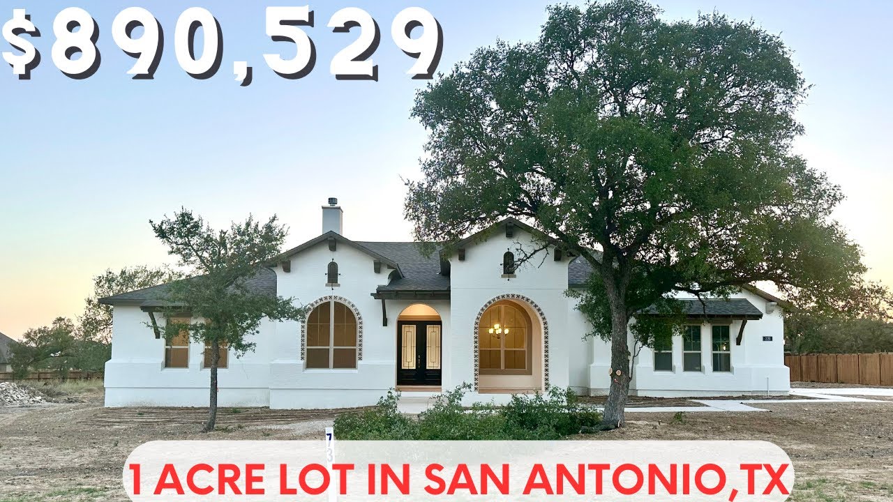 Spanish style Home in San Antonio, Tx on an 1 acre lot 