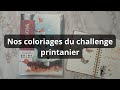 Nos coloriages du challenge printanier