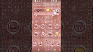 Pink Silk Rose Gold Glitter Keyboard Theme screenshot 5