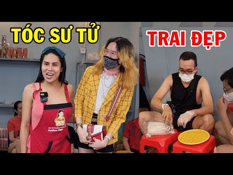 Video Em gái tóc sư tử và Trai đẹp cơ bắp ghé quán DIVA Cát... - youtube